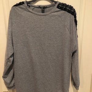 Oversized grey Forever 21 crew neck